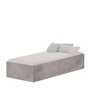 Łóżko jednoosobowe - Beton