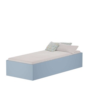 Łóżko jednoosobowe - Niebieski