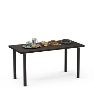 Stół kuchenny 120x60 z czarnymi nogami - Antracyt