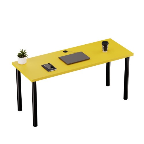 Biurko komputerowe Iron żółte-.jpg