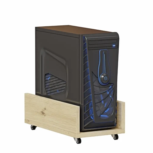 Podstawka pod komputer na kółkach - dąb artisan.webp