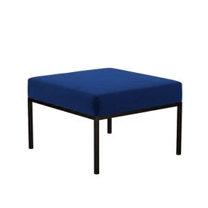 Podnóżek pufa industrialna loft granatowy