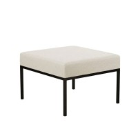 Podnóżek pufa industrialna loft miodowy beż ekoskóra  