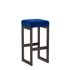 Hoker tapicerowany loft - Granatowy