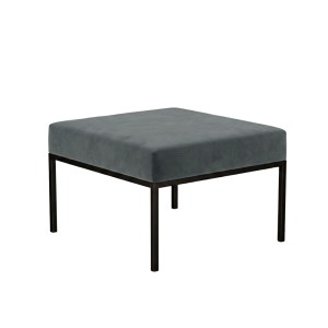 Podnóżek pufa industrialna loft grafitowy