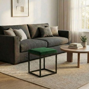 Pufa metalowa - butelkowa zieleń.jpg