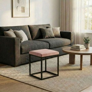 Pufa metalowa - pastelowy róż.jpg