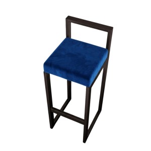 Hoker tapicerowany z oparciem granatowy.jpg