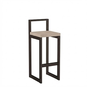 Metalowy Hoker loft z oparciem - Kaszmir