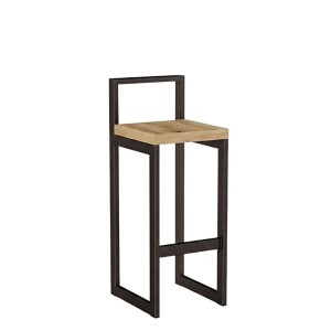 Metalowy Hoker loft z oparciem - Evoke