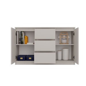 Komoda z 3 szufladami i półkami kaszmir