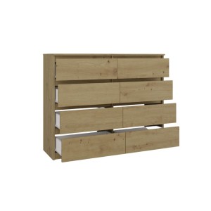 Komoda z 8 szufladami - Dąb Artisan