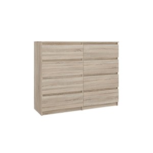 Komoda z 8 szufladami - Dąb sonoma