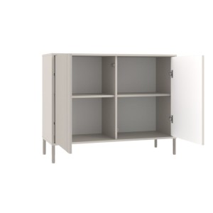 Komoda z frontem ryflowanym Rosa kaszmir