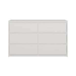Komoda z 6 szufladami biała