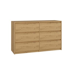 Komoda z 6 szufladami - Dąb artisan