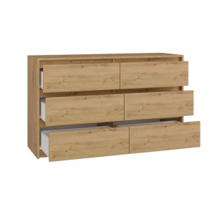 Komoda z 6 szufladami Dąb Artisan