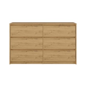 Komoda z 6 szufladami Dąb Artisan