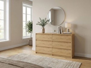 Komoda z 6 szufladami Dąb Artisan