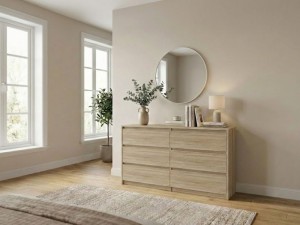 Komoda z 6 szufladami Dąb Sonoma