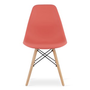 Krzesło skandynawskie czerwone