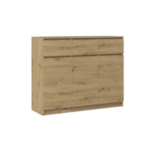 Komoda z 3 szufladami - Dąb Artisan