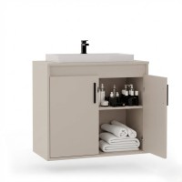 Wisząca łazienkowa szafka pod umywalkę - Kaszmir