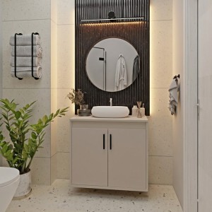 Wisząca łazienkowa szafka pod umywalkę kaszmir