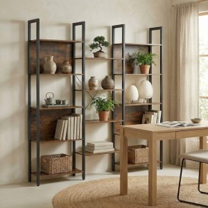 Regał Falko rustykalny brąz