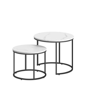 Stolik kawowy Luvia - Biały marmur