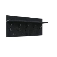 Wieszak ścienny - Beton czarny - Na ubrania 