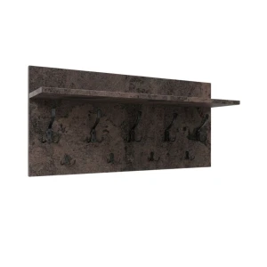 Wieszak ścienny - Beton rdzawy - Na ubrania   