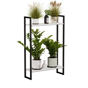 kwietnik metalowy biały