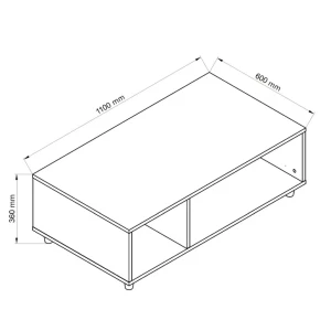 Stolik skandynawski dąb olcha wymiary