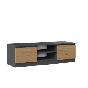 Szafka rtv Teno - Dąb artisan/antracyt 