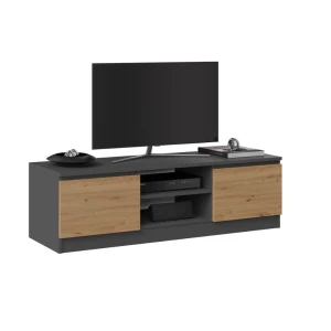 Szafka rtv Teno - Dąb artisan/antracyt