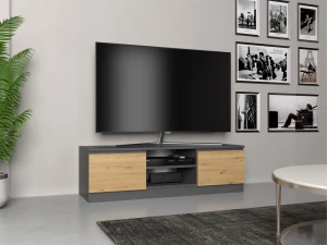 Szafka rtv Teno - Dąb artisan/antracyt