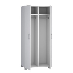 Szafa z dwoma drążkami i dwiema półkami