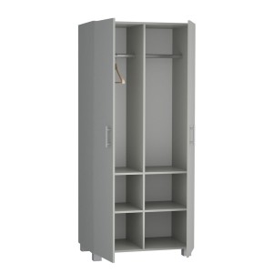 Szafa z dwoma drążkami i czterema półkami