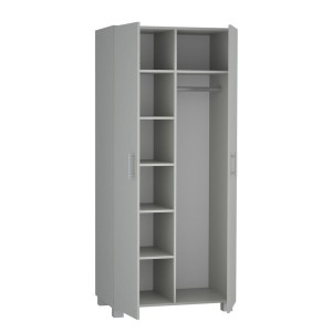 Szafa z drążkiem i sześcioma półkami