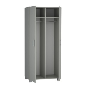 Szafa z dwoma drążkami i dwiema półkami