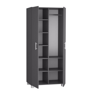 Szafa z drążkiem i siedmioma półkami