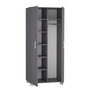 Szafa z drążkiem i sześcioma półkami