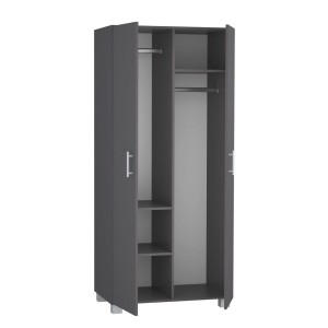 Szafa z dwoma drążkami i trzema półkami