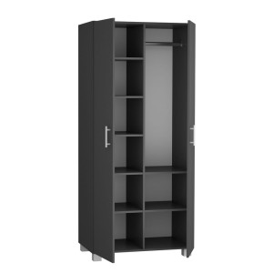 Szafa z drążkiem i siedmioma półkami