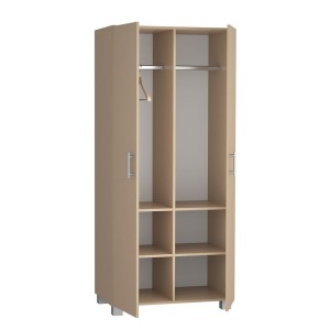 Szafa z dwoma drążkami i czterema półkami