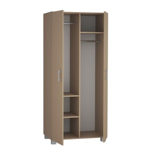 Szafa z dwoma drążkami i trzema półkami