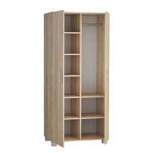 Szafa z drążkiem i siedmioma półkami