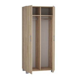 Szafa z dwoma drążkami i dwiema półkami