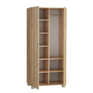 Szafa z drążkiem i siedmioma półkami